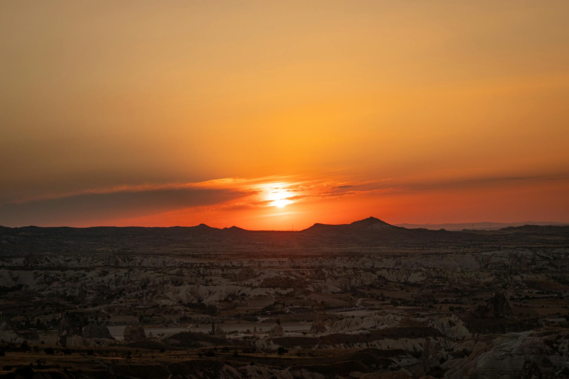 Göreme panoramik gün batımı