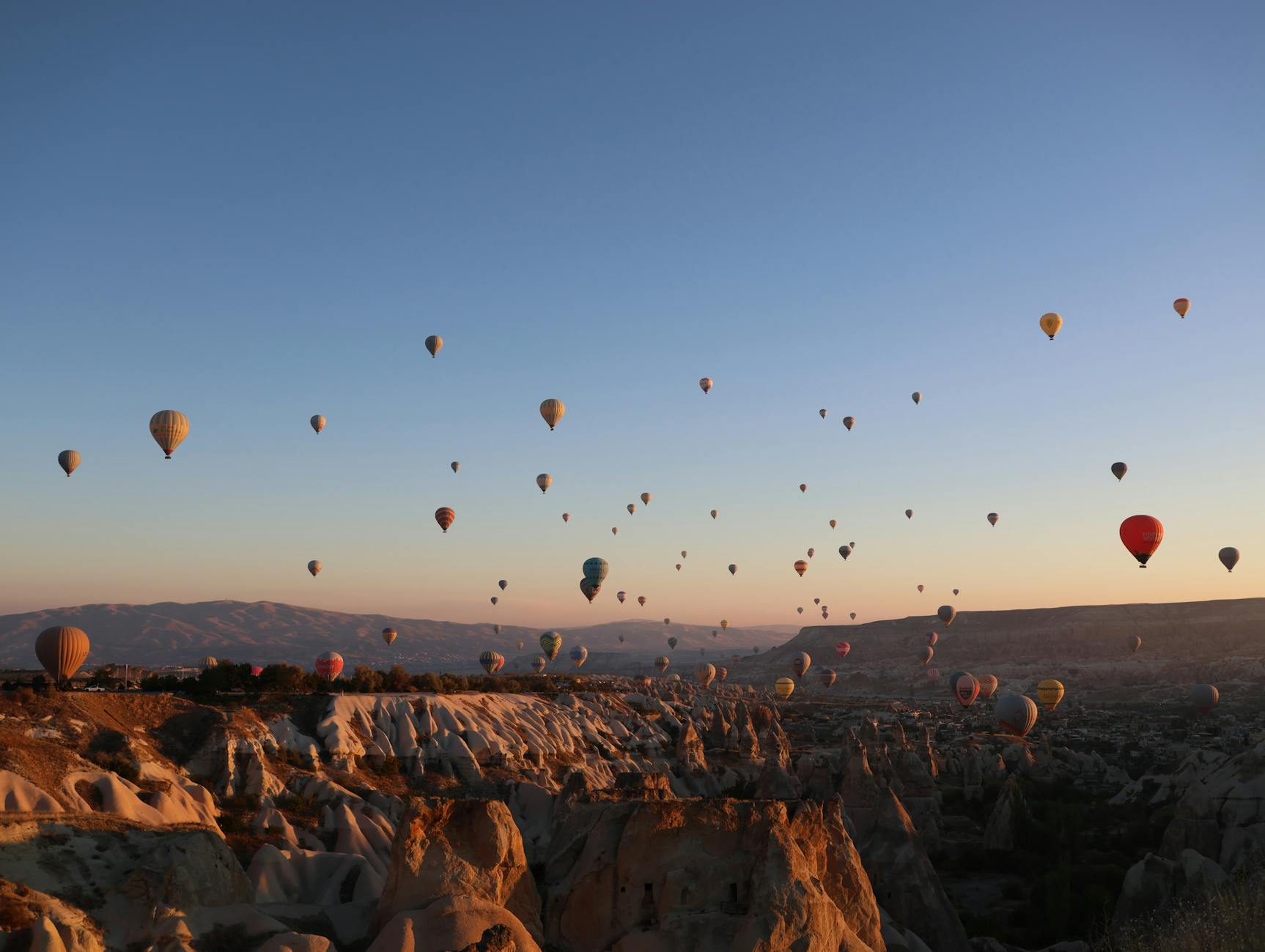 Kapadokya semalarında balon festivali